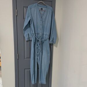 Gap Denim Long Sleeve Jumpsuit.